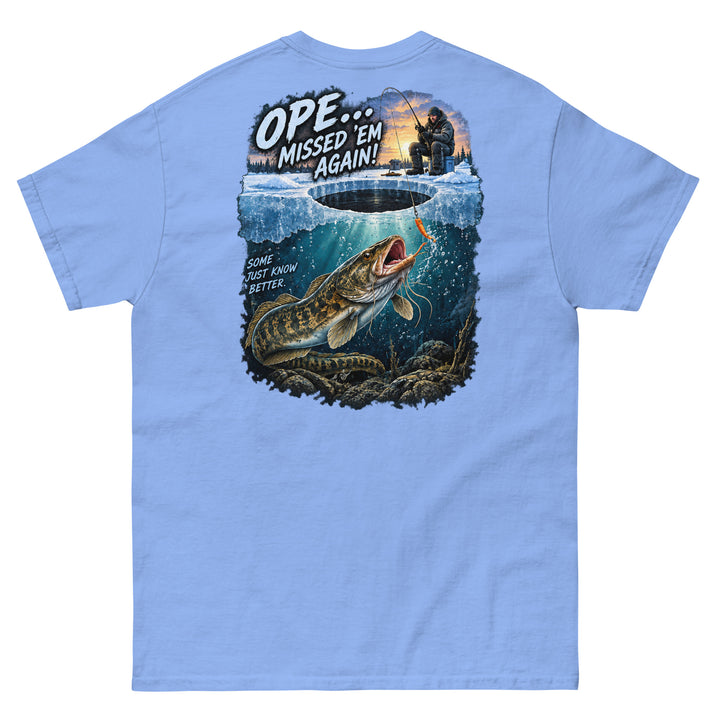 O’MEA™ Eelpout — Classic Tee, carolina blue, back 