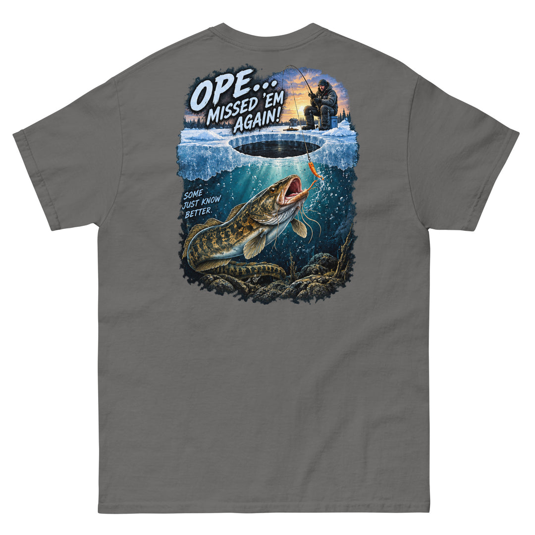 O’MEA™ Eelpout — Classic Tee, charcoal, back 