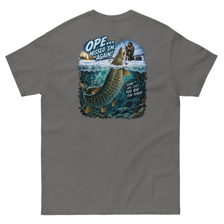 O’MEA™ Northern Pike — Classic Tee, charcoal, back 