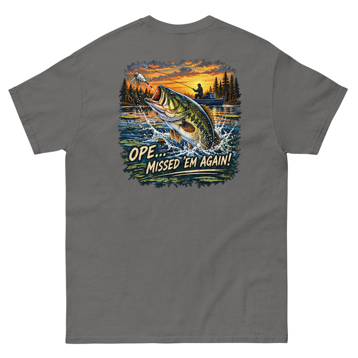 O’MEA™ Bass — Classic Tee, charcoal, back 