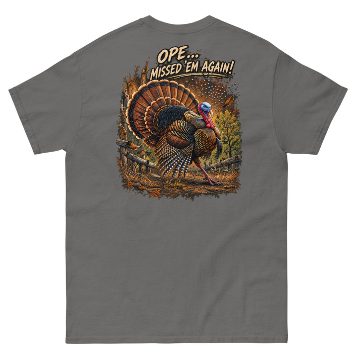 O’MEA™ Turkey — Classic Tee, charcoal, back 