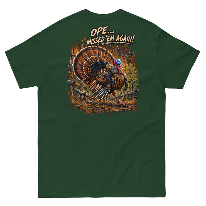 O’MEA™ Turkey — Classic Tee, forest green, back 