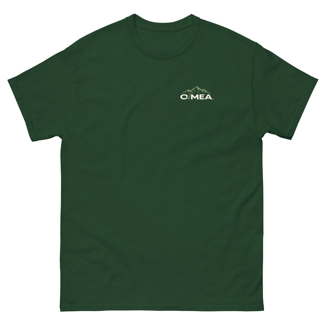 O’MEA™ Eelpout — Classic Tee, forest green, front 