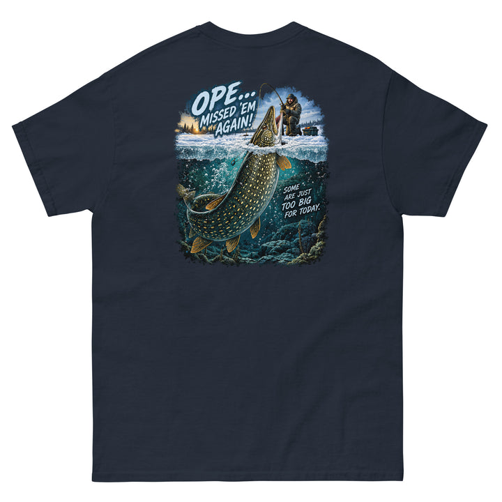 O’MEA™ Northern Pike — Classic Tee, navy, back 