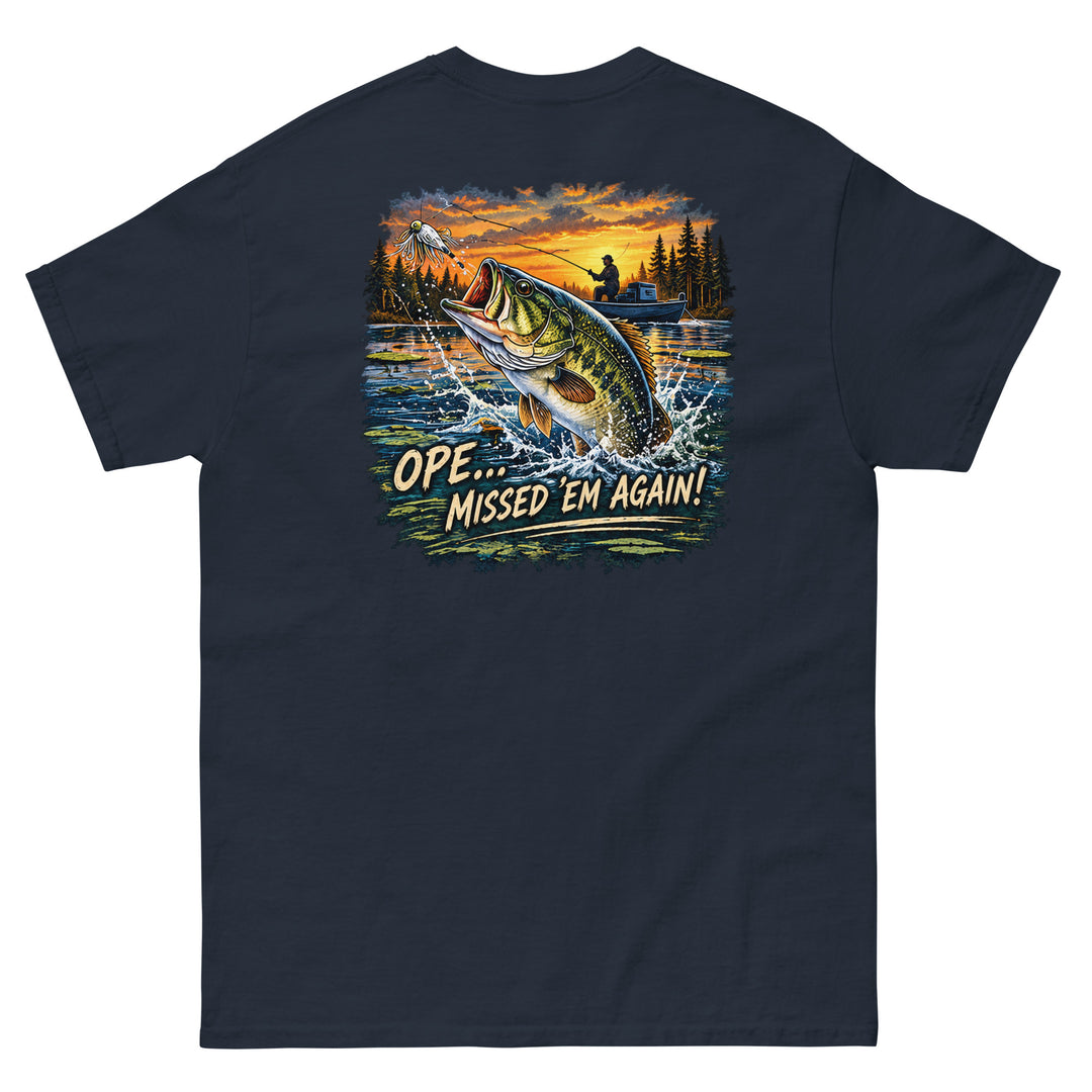 O’MEA™ Bass — Classic Tee, navy, back 