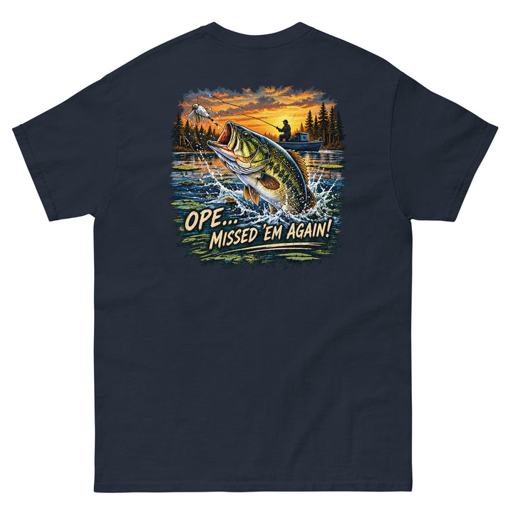 O’MEA™ Bass — Classic Tee, navy, back 