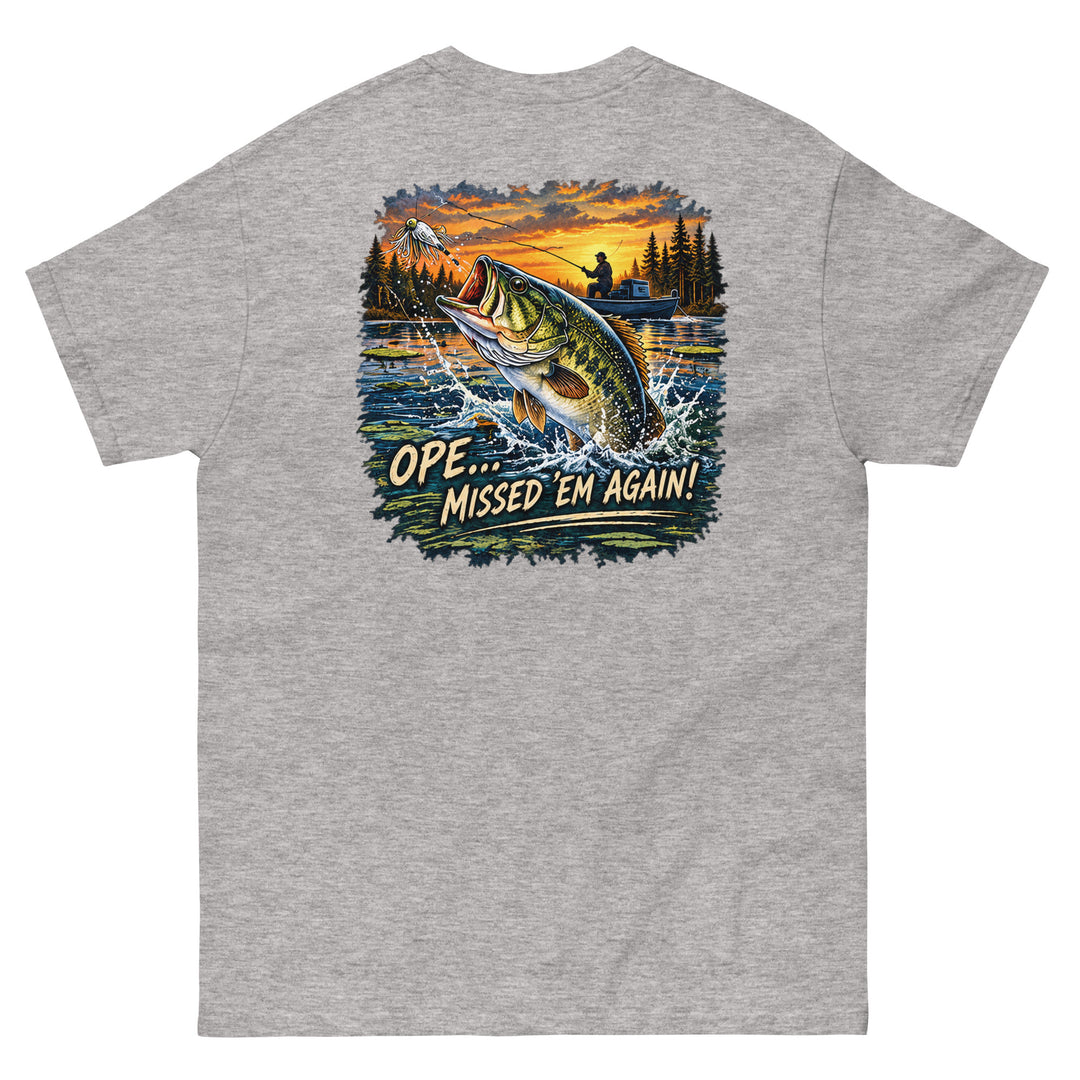 O’MEA™ Bass — Classic Tee, sport grey, back 