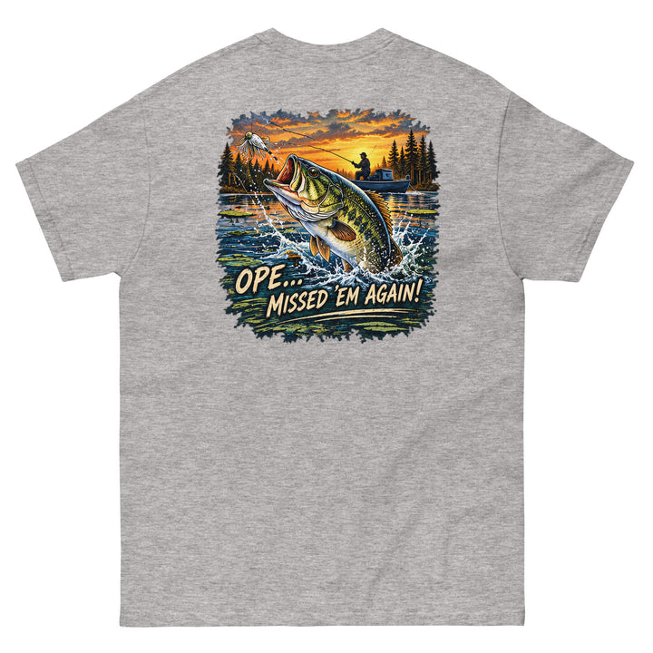 O’MEA™ Bass — Classic Tee, sport grey, back 
