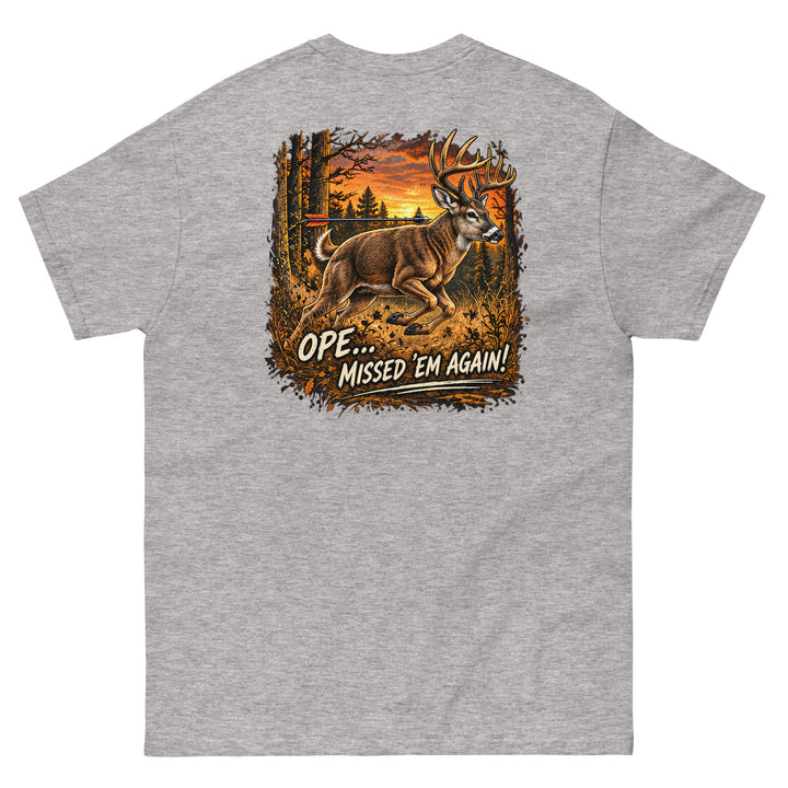 O’MEA™ Whitetail — Classic Tee, sport grey, back 