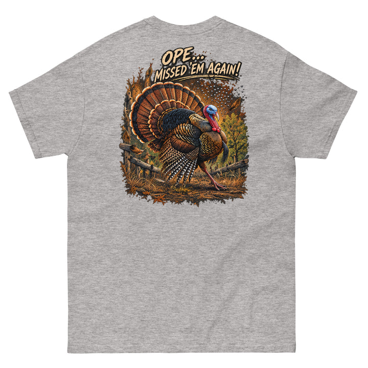 O’MEA™ Turkey — Classic Tee, sport grey, back 
