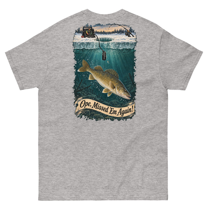 O’MEA™ Walleye — Sonar Tangle — Classic Tee, sport grey, back 
