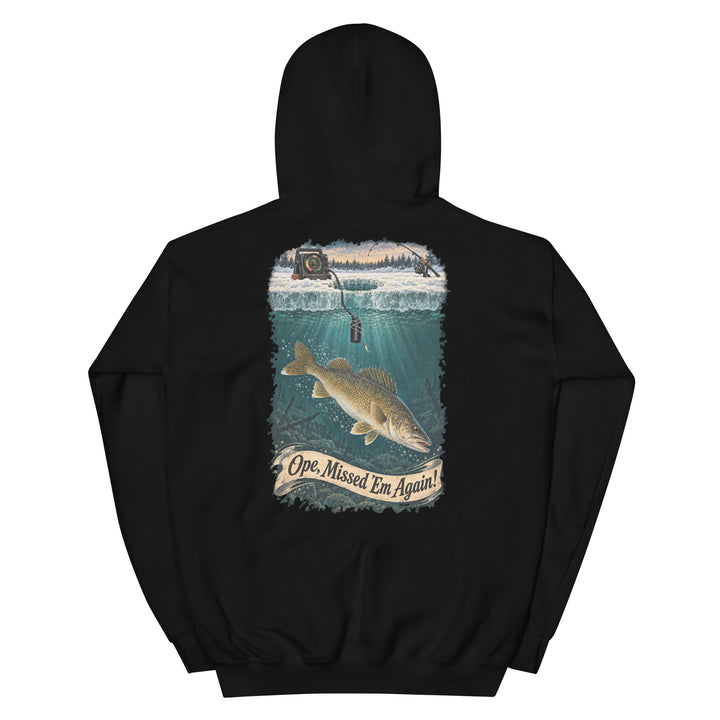 O’MEA™ Walleye — Sonar Tangle — Hoodie, black, back 