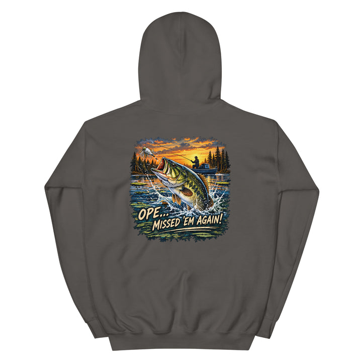 O’MEA™ Bass — Hoodie, charcoal, back 