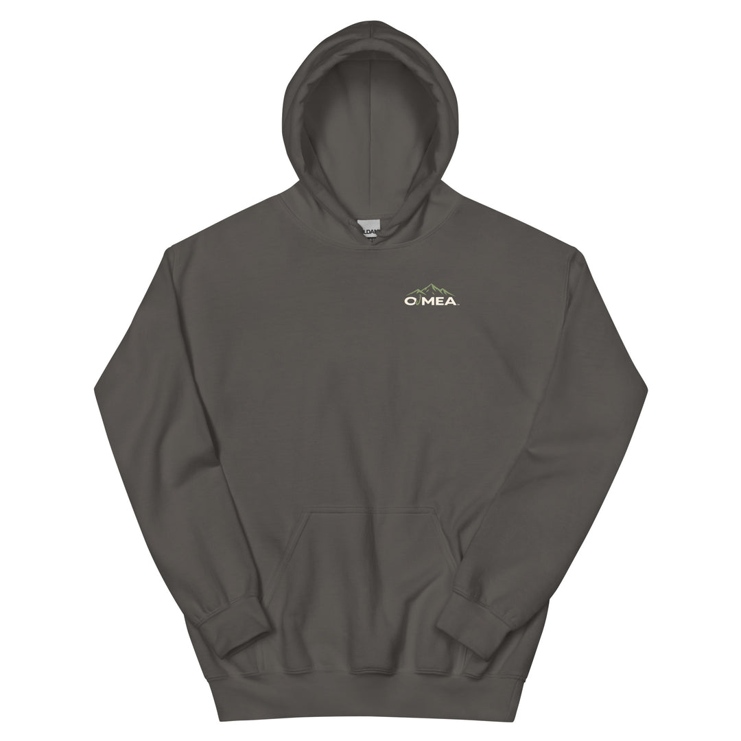 O’MEA™ Walleye — Sonar Tangle — Hoodie, charcoal, front 