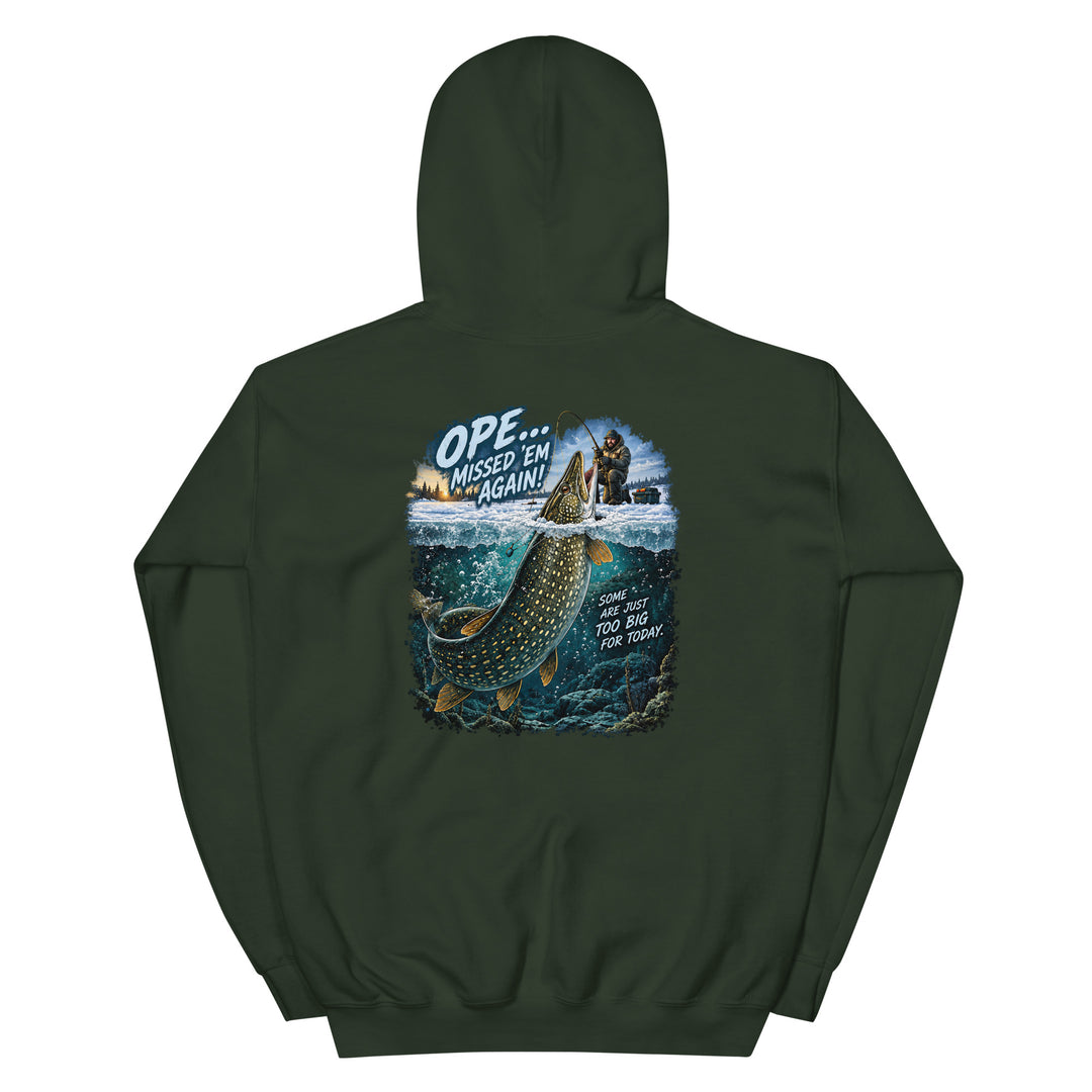 O’MEA™ Northern Pike — Hoodie, forest green, back 