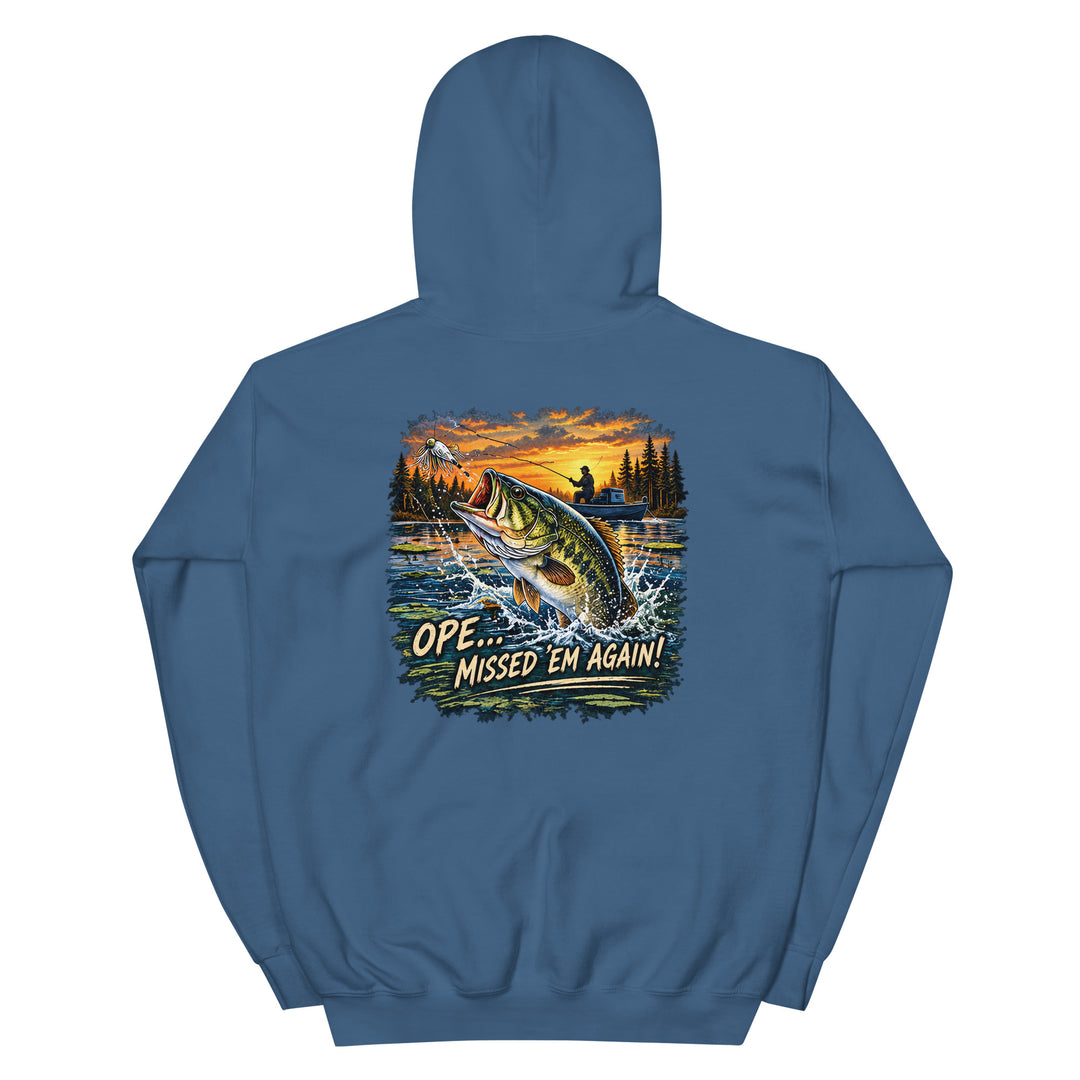 O’MEA™ Bass — Hoodie, indigo blue, back 