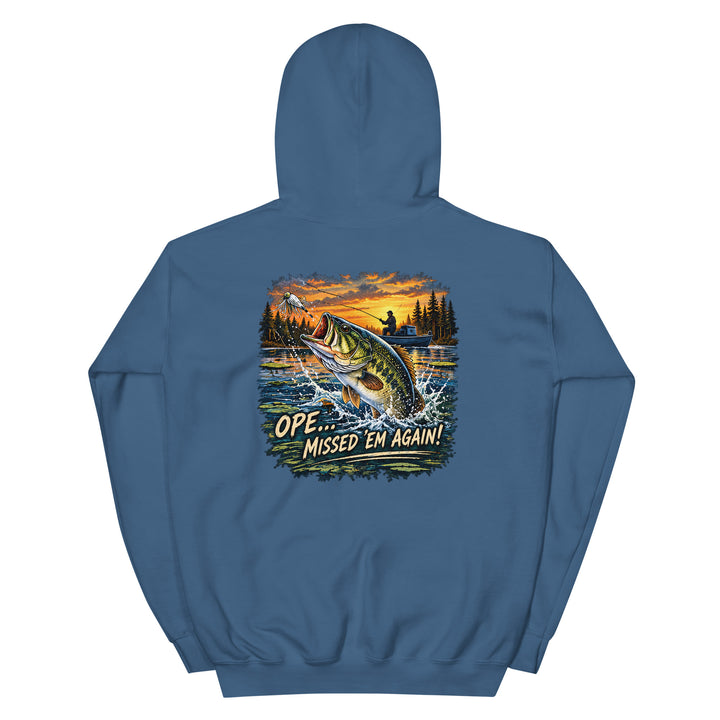 O’MEA™ Bass — Hoodie, indigo blue, back 