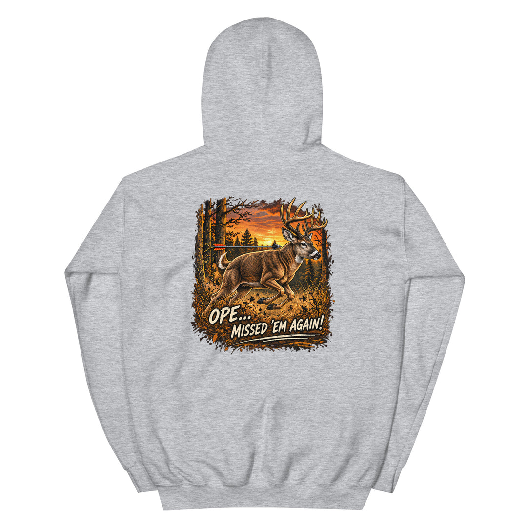 O’MEA™ Whitetail — Hoodie, sport grey, back 