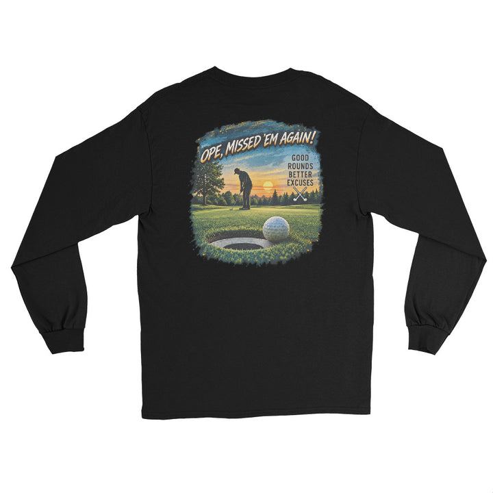 O’MEA™ Golf — Near-Miss Putt — Long Sleeve, black, back 