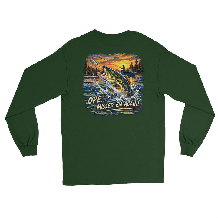 O’MEA Bass long sleeve, forest green, back 