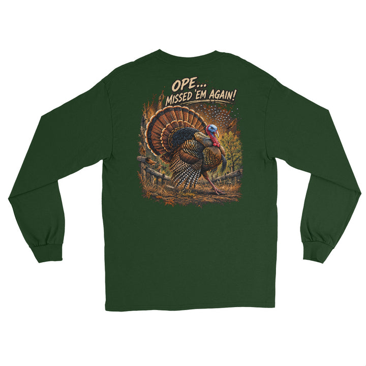O’MEA™ Turkey — Long Sleeve, forest green, back 