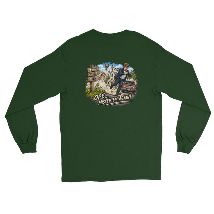 O’MEA™ Almost Married — Long Sleeve, forest green, back 