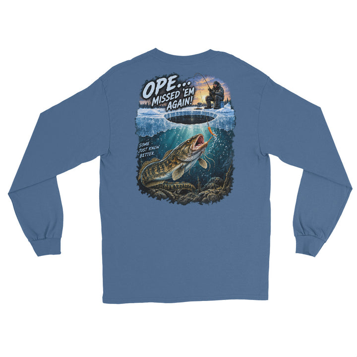 O’MEA Eelpout long sleeve, indigo blue, back 