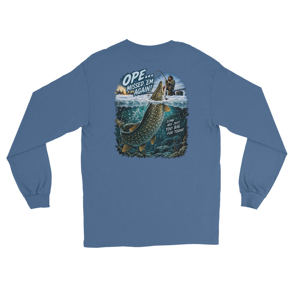 O’MEA Northern Pike long sleeve, indigo blue, back 