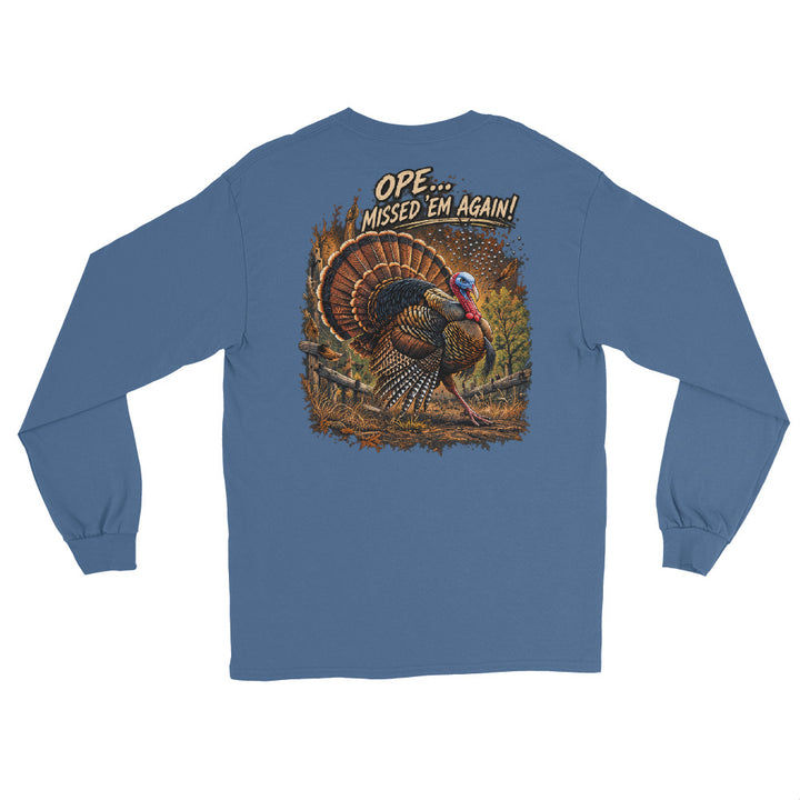 O’MEA™ Turkey — Long Sleeve, indigo blue, back 