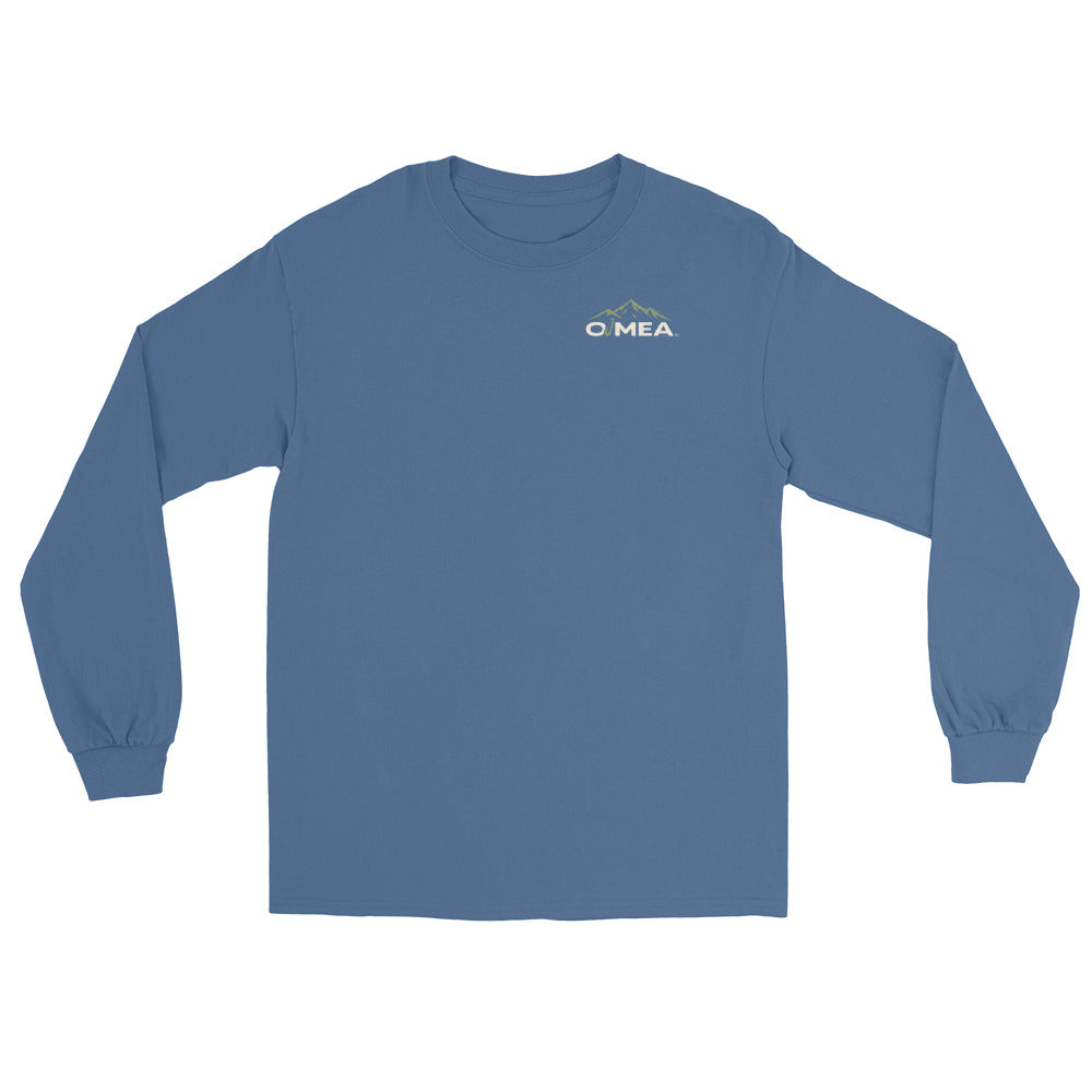 O’MEA Northern Pike long sleeve, indigo blue, front 