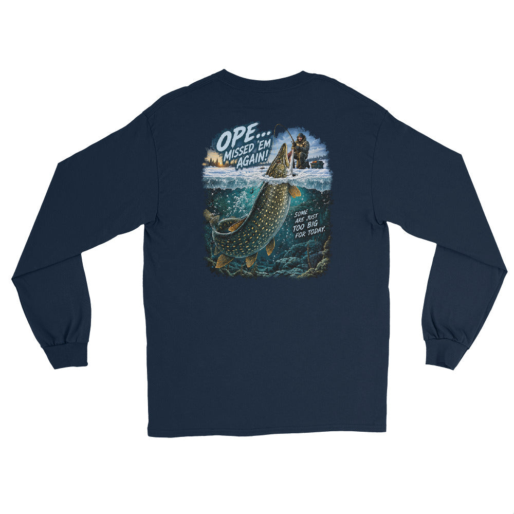 O’MEA Northern Pike long sleeve, navy, back 