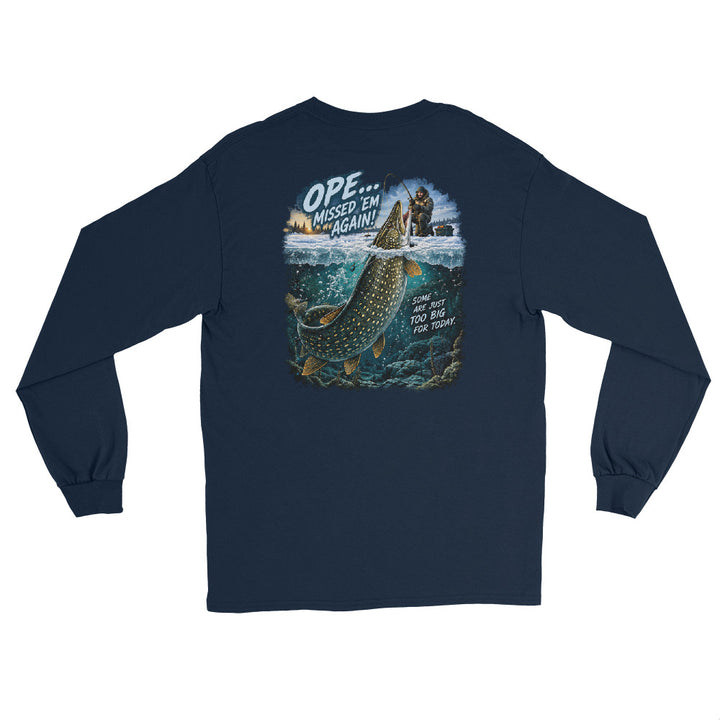 O’MEA Northern Pike long sleeve, navy, back 