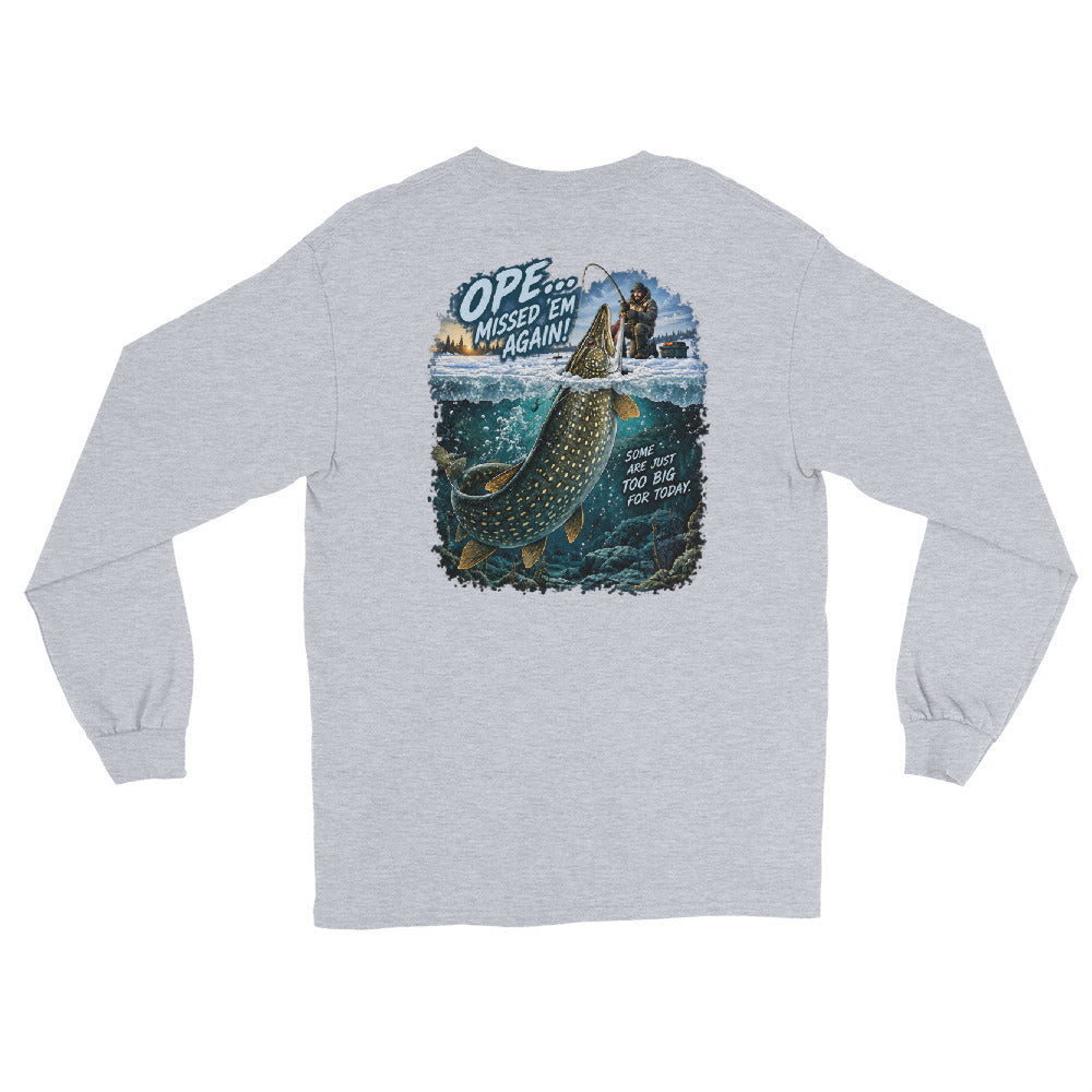 O’MEA Northern Pike long sleeve, sport grey, back 