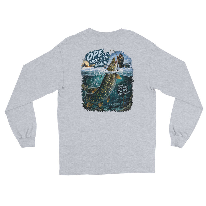 O’MEA Northern Pike long sleeve, sport grey, back 