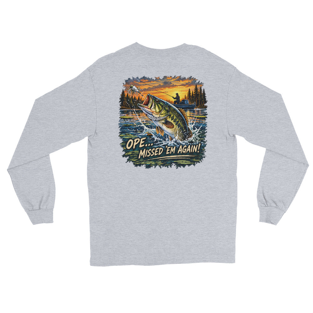 O’MEA Bass long sleeve, sport grey, back 