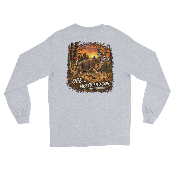 O’MEA™ Whitetail — Long Sleeve, sport grey, back 