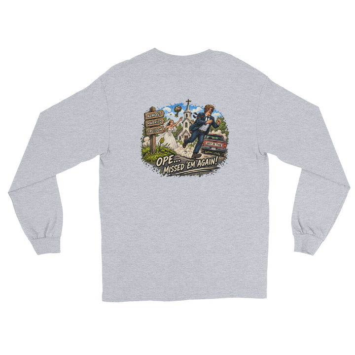 O’MEA™ Almost Married — Long Sleeve, sport grey, back 