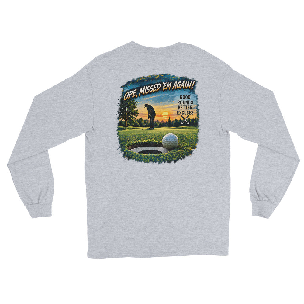 O’MEA™ Golf — Near-Miss Putt — Long Sleeve, sport grey, back 