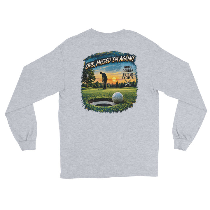 O’MEA™ Golf — Near-Miss Putt — Long Sleeve, sport grey, back 