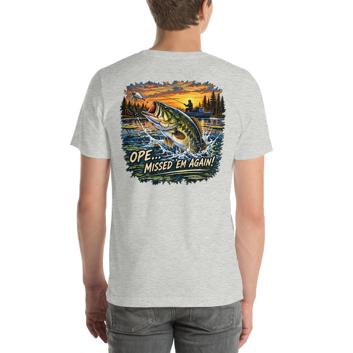 O’MEA™ Bass — Premium Tee, athletic heather, back 