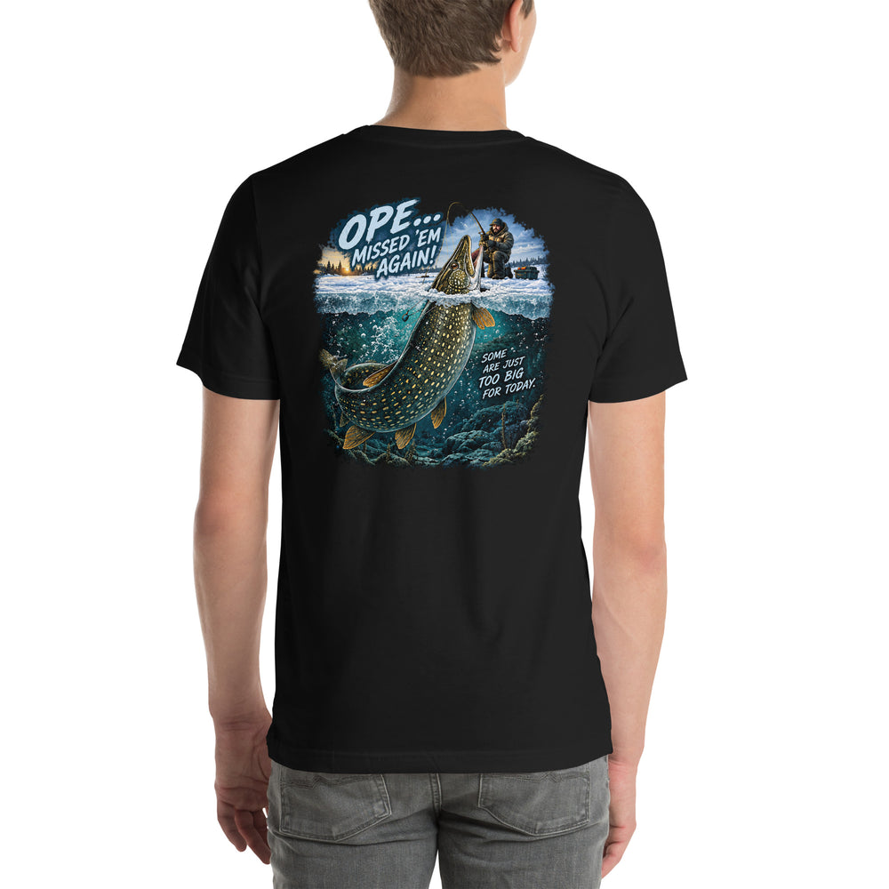 O’MEA™ Northern Pike — Premium Tee, black, back #color_black
