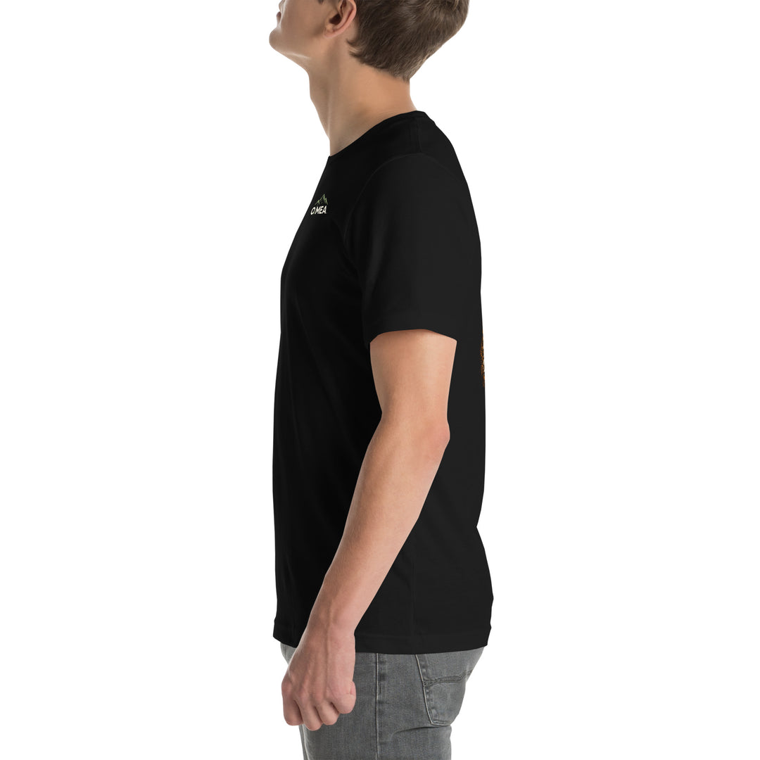 O’MEA™ Whitetail — Premium Tee, black, left 