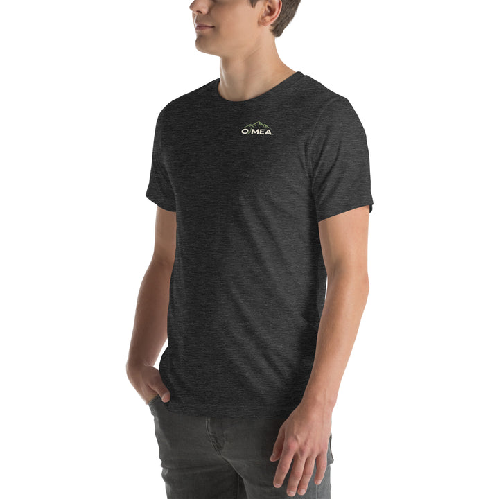 O’MEA™ Northern Pike — Premium Tee, dark grey heather, left-front 