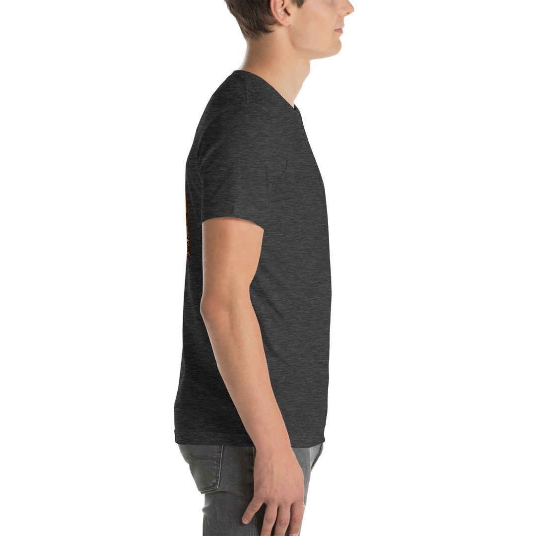 O’MEA™ Whitetail — Premium Tee, dark grey heather, right 