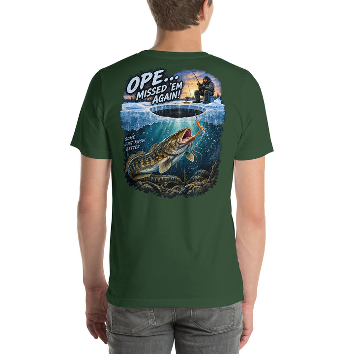 O’MEA™ Eelpout — Premium Tee, forest, back 