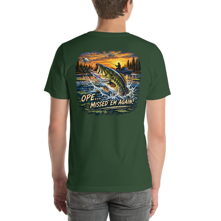O’MEA™ Bass — Premium Tee, forest, back 