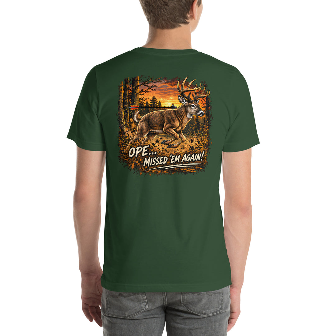 O’MEA™ Whitetail — Premium Tee, forest, back 