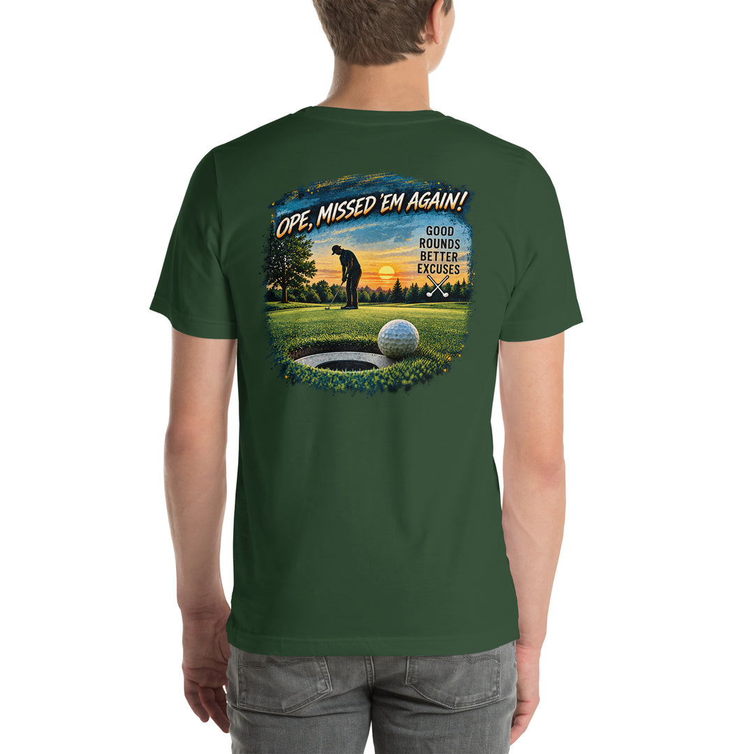 O’MEA™ Golf — Near-Miss Putt — Premium Tee, forest, back 
