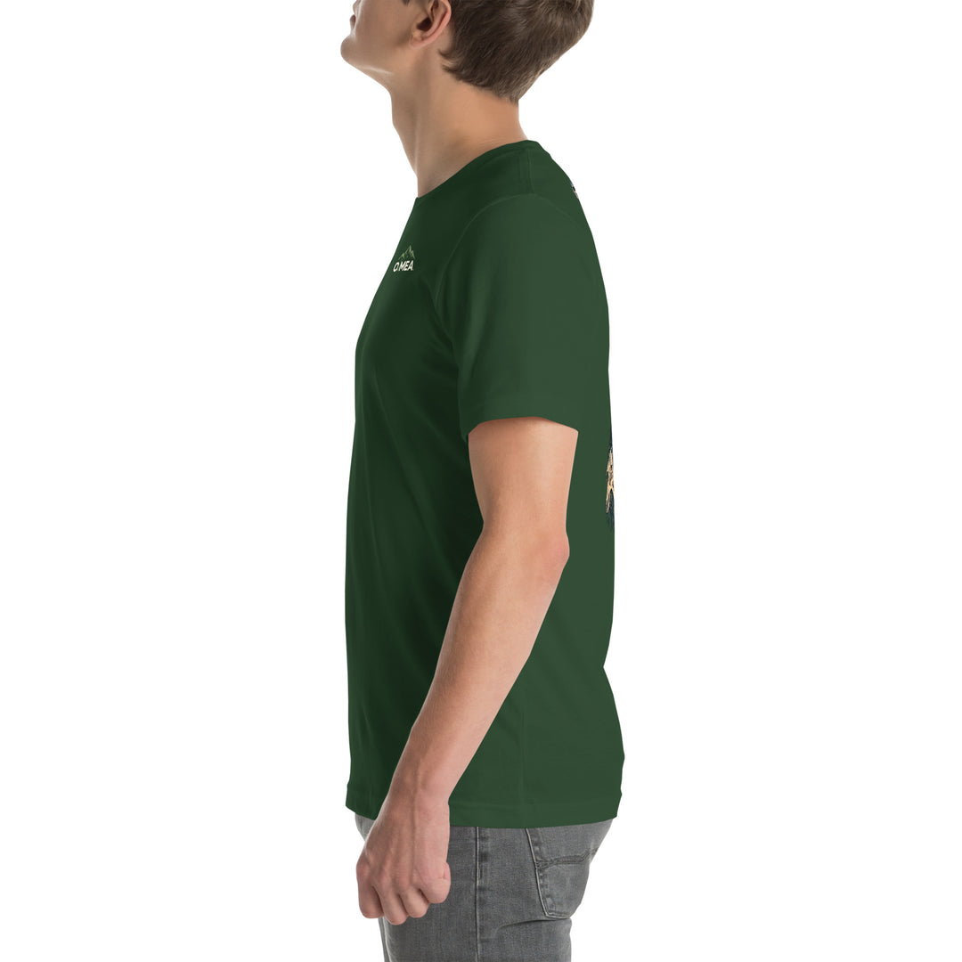 O’MEA™ Walleye — Sonar Tangle — Premium Tee, forest, left 
