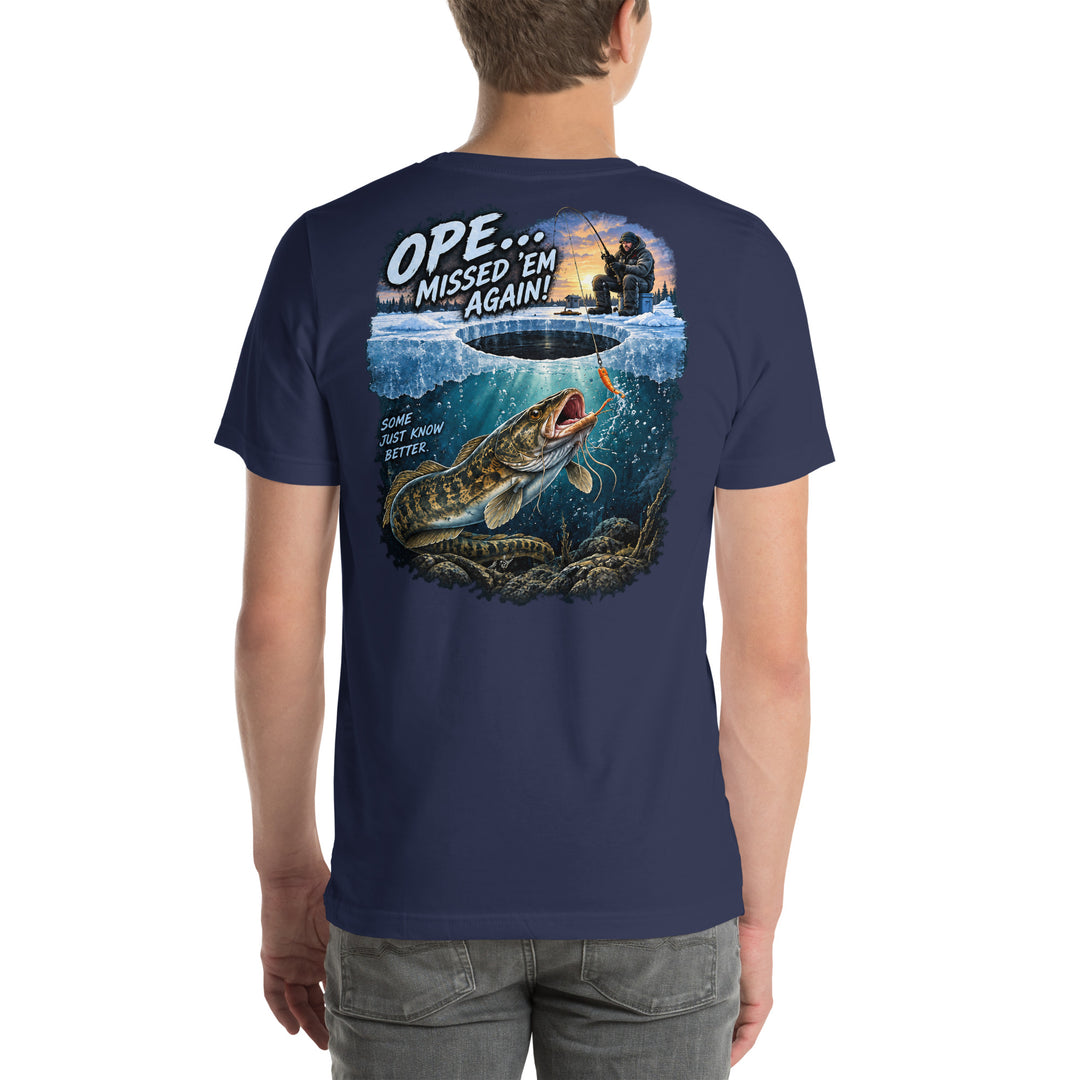 O’MEA™ Eelpout — Premium Tee, navy, back 